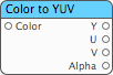 Color to YUV Patch